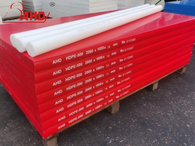 Low pressure high density polyethylene plate