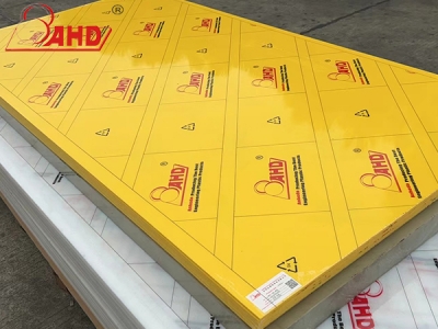 Low pressure high density polyethylene plate